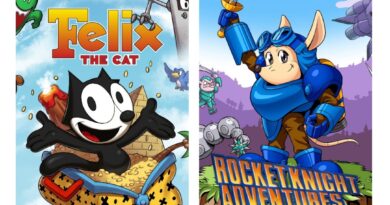 Felix the-cat e Rocket Knights Adventure relançamento