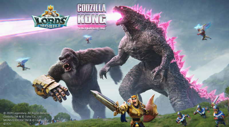 Lords Mobile anuncia parceria com Godzilla x Kong: O Novo Império - The Game Box Brasil