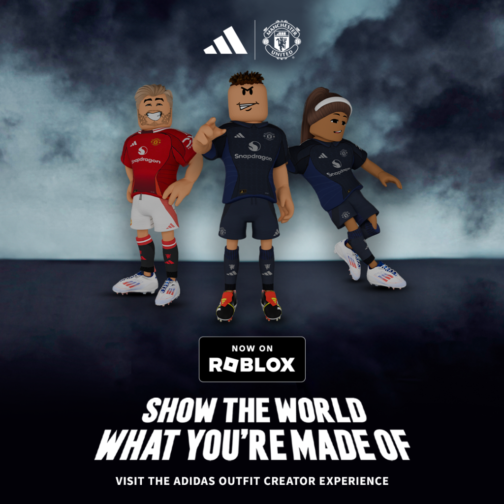 Manchester United Revela Uniforme de Visitante Exclusivamente na Roblox