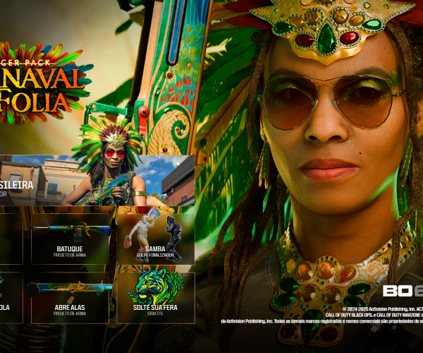 Caia no samba com o novo pacote Carnaval da Folia, já disponível para Black Ops 6 e Warzone