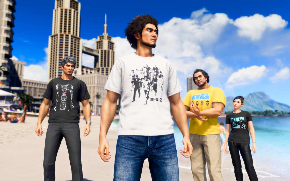 Like a Dragon: Infinite Wealth modelo de camisetas gratuitos