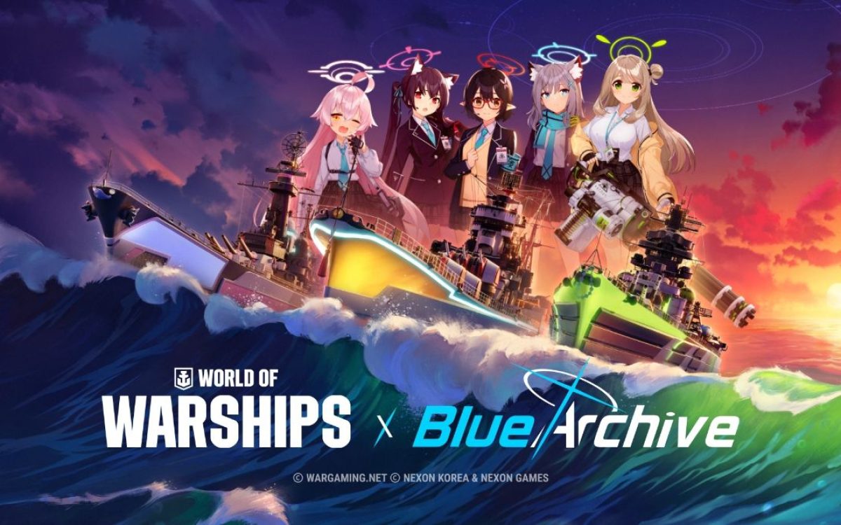 Blue Archive atraca em World of Warships neste mês de agosto