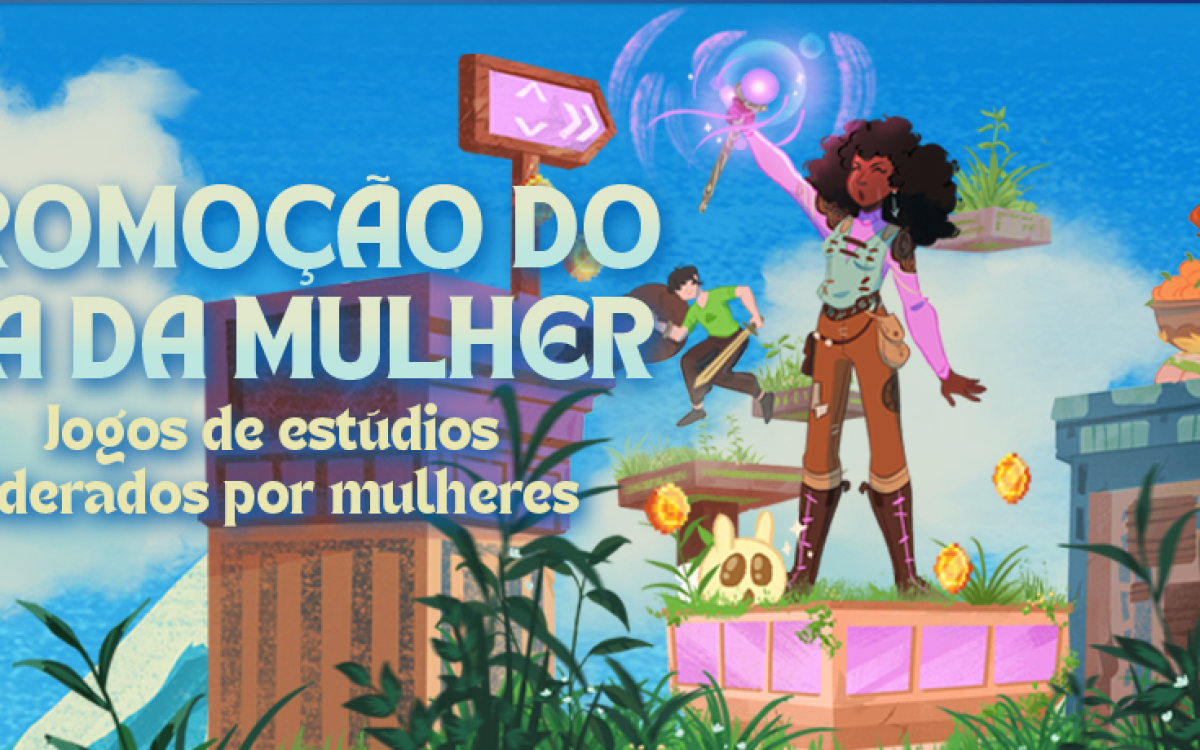 Imagem de promoção Dia Internacional da Mulher no Steam 2024