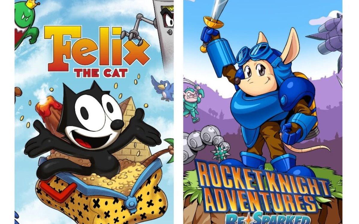 Felix the cat e Rocket Knights Adventure relançamento