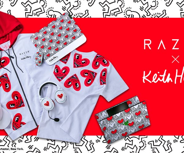 Razer lança coleção especial de roupas e periféricos gamer inspirados na obra de Keith Haring