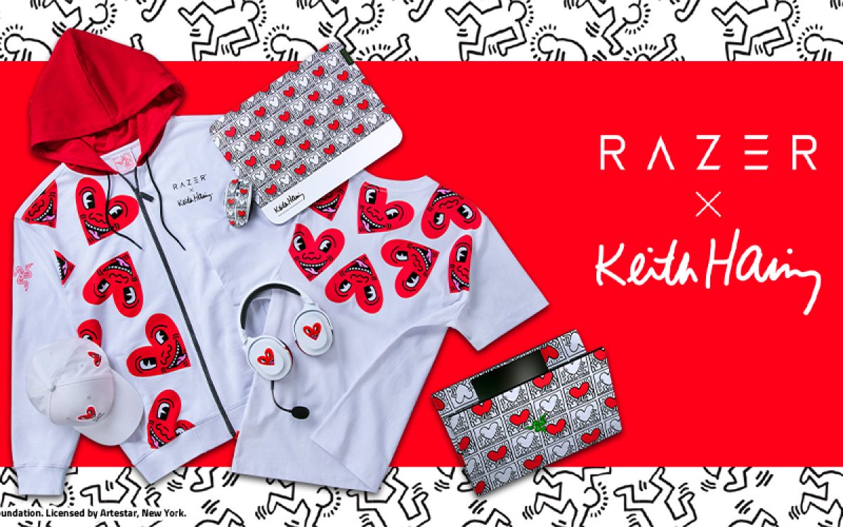 Razer lança coleção especial de roupas e periféricos gamer inspirados na obra de Keith Haring