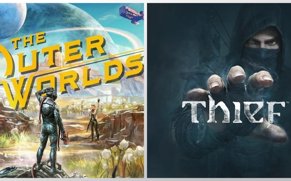 Jogos gratuitos na epic games - The outer Worlds e Thief