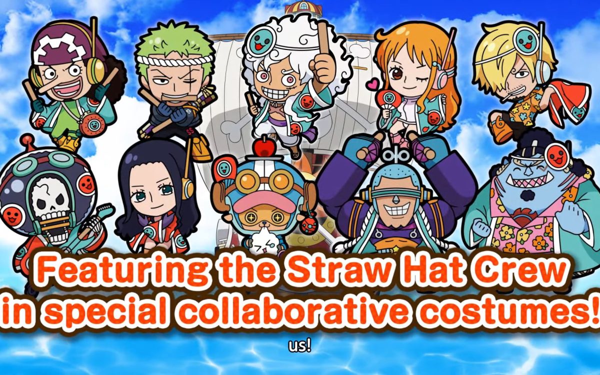 Novo DLC: TAIKO NO TATSUJIN: RHYTHM FESTIVAL revela parceria com ONE PIECE