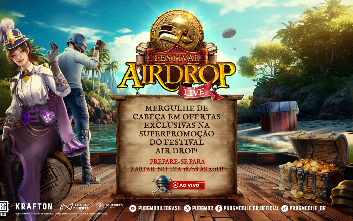 PUBG MOBILE promove Festival Airdrop com temática pirata