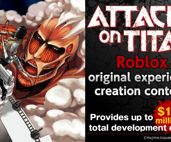 Kodansha e GeekOut anunciam fundo de U$1,5 milhão para desenvolvedores criarem experiências de Attack on Titan na Roblox